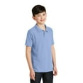 thumbnail image 4 of Port Authority Youth Silk Touch Polo-L (Light Blue), 4 of 6