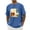 A-Blue114, variant on Puliio Men's Tees Casual Peace Walk Graphic Print Crew Neck Short Sleeve T‑Shirt Summer Daily Stylish Streetwear Tee Tops(Blue,S)