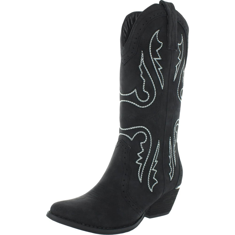 mid calf western boot