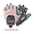 thumbnail image 3 of Half-Finger Fitness Gloves With Wrist Strap Fingerless Workout Gloves Gym Gloves Training Gloves Silicone Palm Padding, 3 of 8