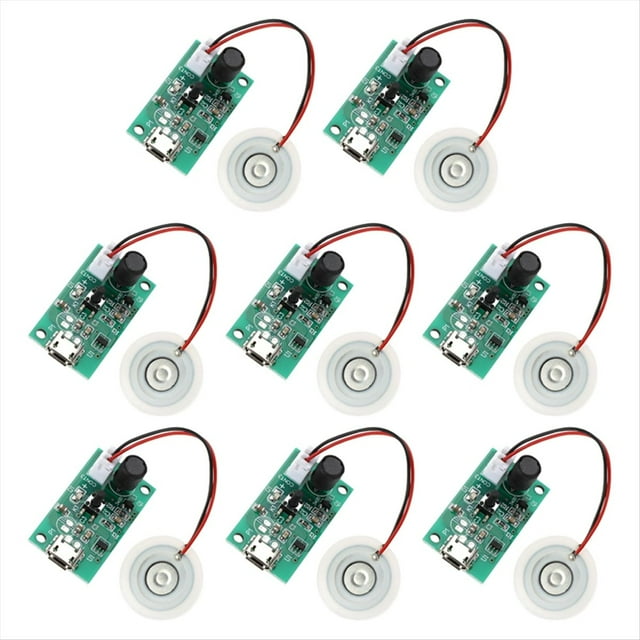 8 Piezas Hoja Ultrasónica del Humidificador Placa de Membrana del Atomizador de 20 mm Hoja del Transductor Reparación de la Junta del Humidificador Ultrasónico