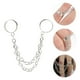 thumbnail image 3 of GOOHOCHY 2 piezas anillos góticos de anillo de dedo de doble cadena ajustable para mujeres adolescentes, 3 of 8