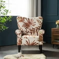 thumbnail image 6 of Hommow Mid Century Wingback Arm Chair,High Back Accent Chair,Red Leaf, 6 of 6