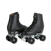 Chicago Skates Men's Deluxe Quad Roller Skates, Classic Rink Skate, Size 12, Black