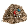thumbnail image 4 of Rustic Bird Hanging Hammock Cave Parrot Cage Rattan Nest Sleeping Bed Swing, 4 of 9