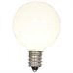 Vickerman Warm White Ceramic G40 LED Replacement Bulb, 5 per Bag
