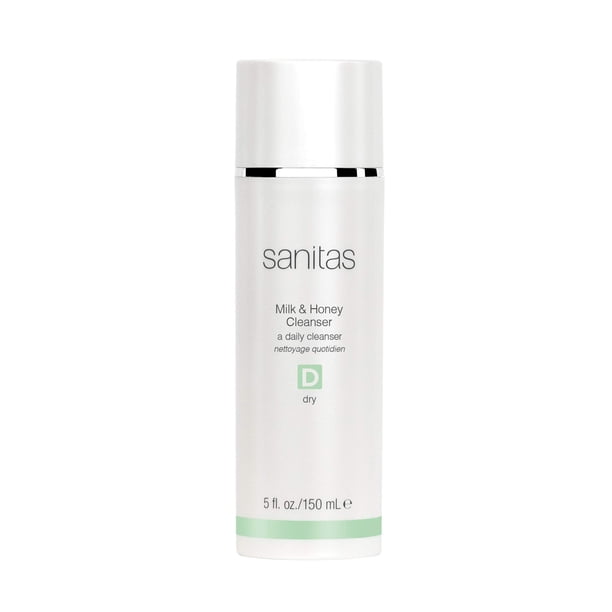 Sanitas Skincare Milk & Honey Cleanser Limpiador restaurador rico para piel seca 5 onzas