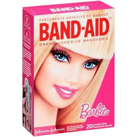 Band-Aid Bandages Barbie Assorted, 20 CT (Pack of 6)