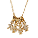 thumbnail image 2 of Collar para Mujer de Niños Personalizado LuckyLy, Baño de Oro 14k y Zirconia Cúbica, Cadena y Charms, Modelo Darcy Niño y Niña dorado 1 Niño 3 Niñas, 2 of 6