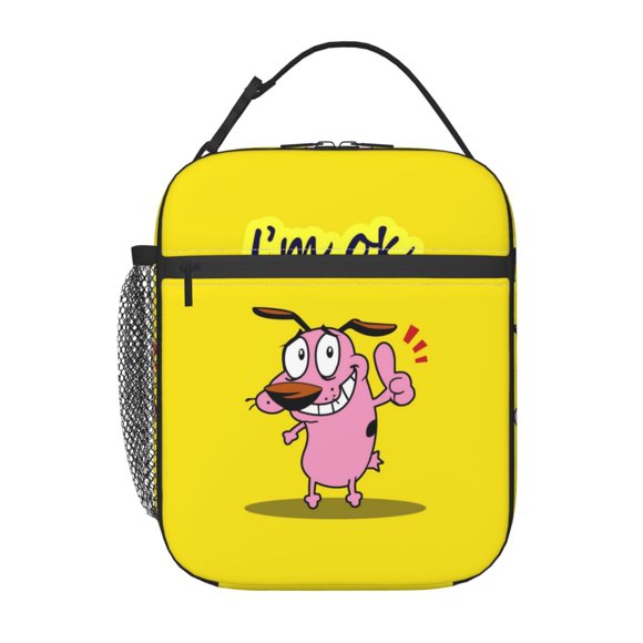 Courage The Cowardly Dog Lunch Bag Portable Lnsulation Lunch Box-SYS446
