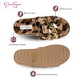 thumbnail image 3 of Jessica Simpson Womens Plush Faux Fur Fuzzy Slide On Open Toe Slipper with Memory Foam, 3 of 9
