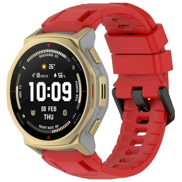 BotaniNest Compatible Smart Watch Band Replacement Durable Soft Silicone Strap For Fitness With Secure Buckle