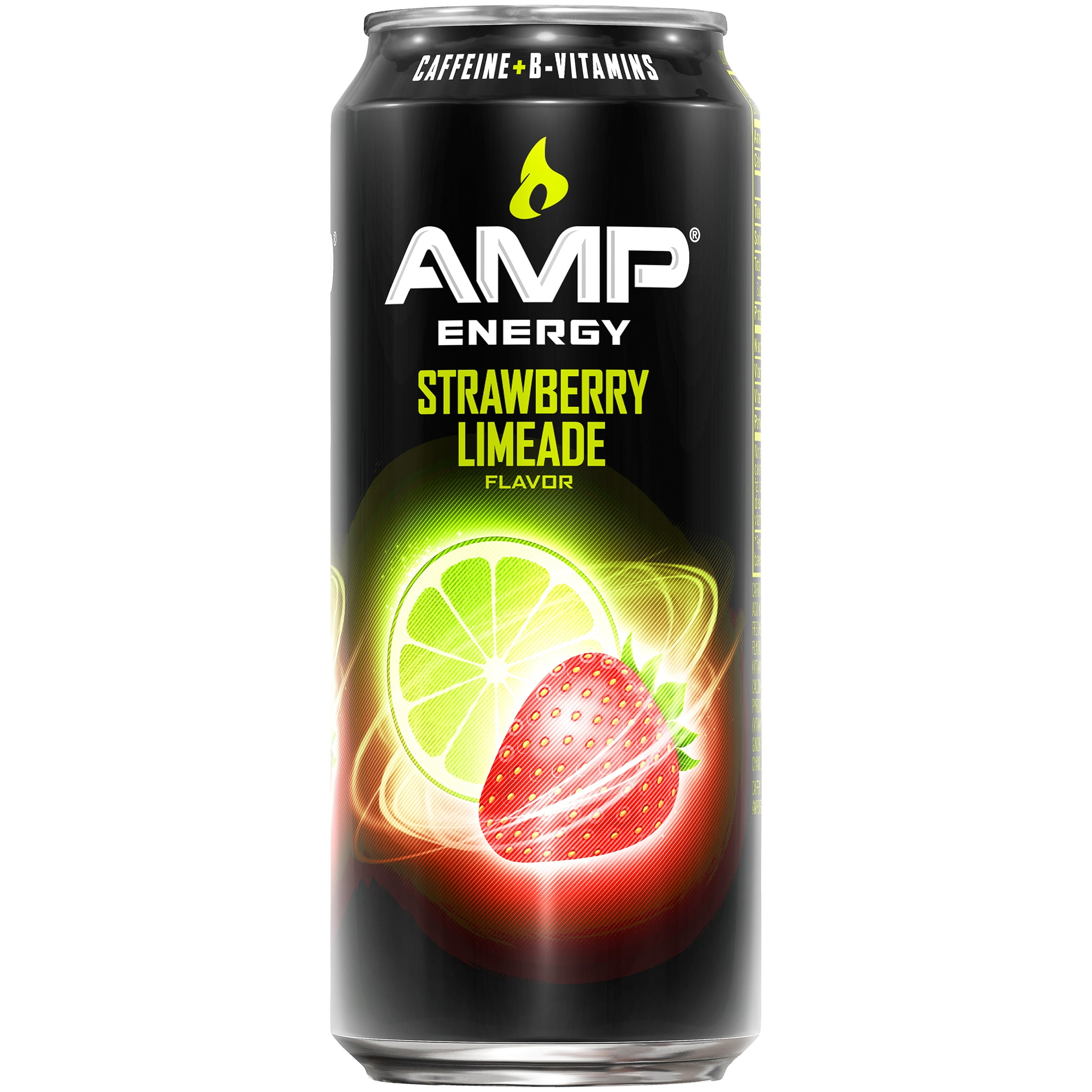 Amp Energy Strawberry Limeade Flavor Energy Drink 16 fl. oz. Can