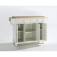 thumbnail image 3 of Crosley Furniture Cambridge Wood Top Full Size Kitchen Island/Cart, 3 of 6