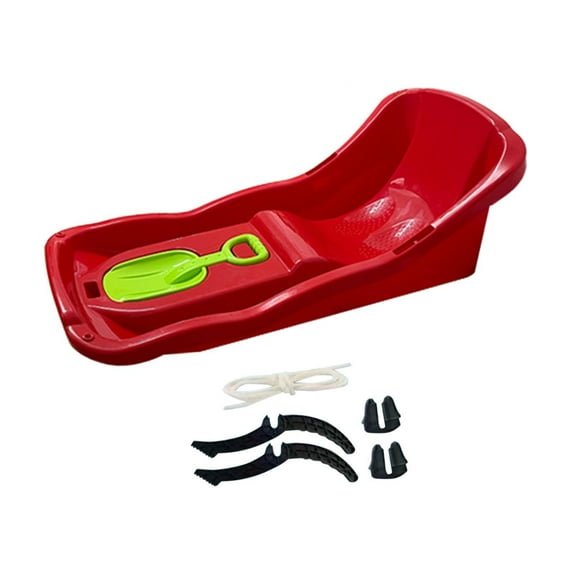 Colaxi 36.22inch Snow Sled, Snow Sledge, Winter Snow Sledding, Snow Toy,Sand Sliding Sled for Backyard,Grass Sand,Outdoor Activities Red