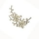 thumbnail image 2 of Broche Chic Fernando Joyería Opal Flor Pin Breastpin Mujer 1.77 pulgadas Plata, 2 of 8