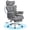 Gray, variant on CONCETTA Ergonomic Big and Tall Office Chair, Scratch-Resistant PU Leather Executive Desk Chair with Spring Lumbar Support Brown