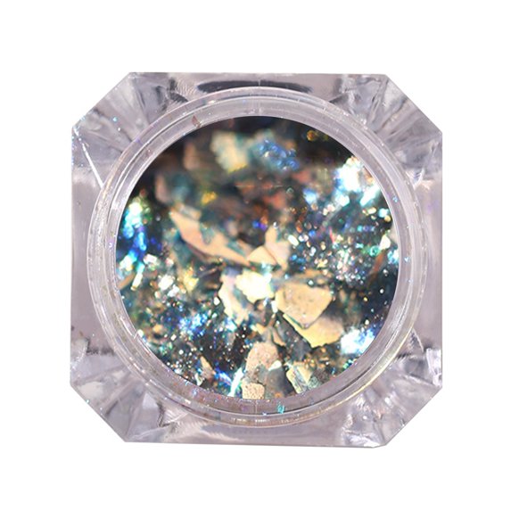 UDIYO 1 Box Nail Decoration Multiple Shapes High Shine Effect Plastic Mixed Colorful Nail Glitter Sequins Manicure Jewelry Beauty Supplies