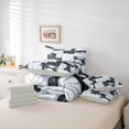 thumbnail image 6 of Homewish Vintage Daisy Floral 7-Piece Twin Bedding,Boho Geometric Art Bedding Comforter Set,White Blue,Light Gray Reversible, 6 of 8