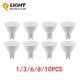 thumbnail image 2 of Foco LED GU10 para decoración del hogar, luz cálida y fría de día, CA 220V, 3W, 5W, 6W, 7W, 8W, 120 °, ce, EMC, LVD, ROHS, 1-10 piezas, 2 of 4