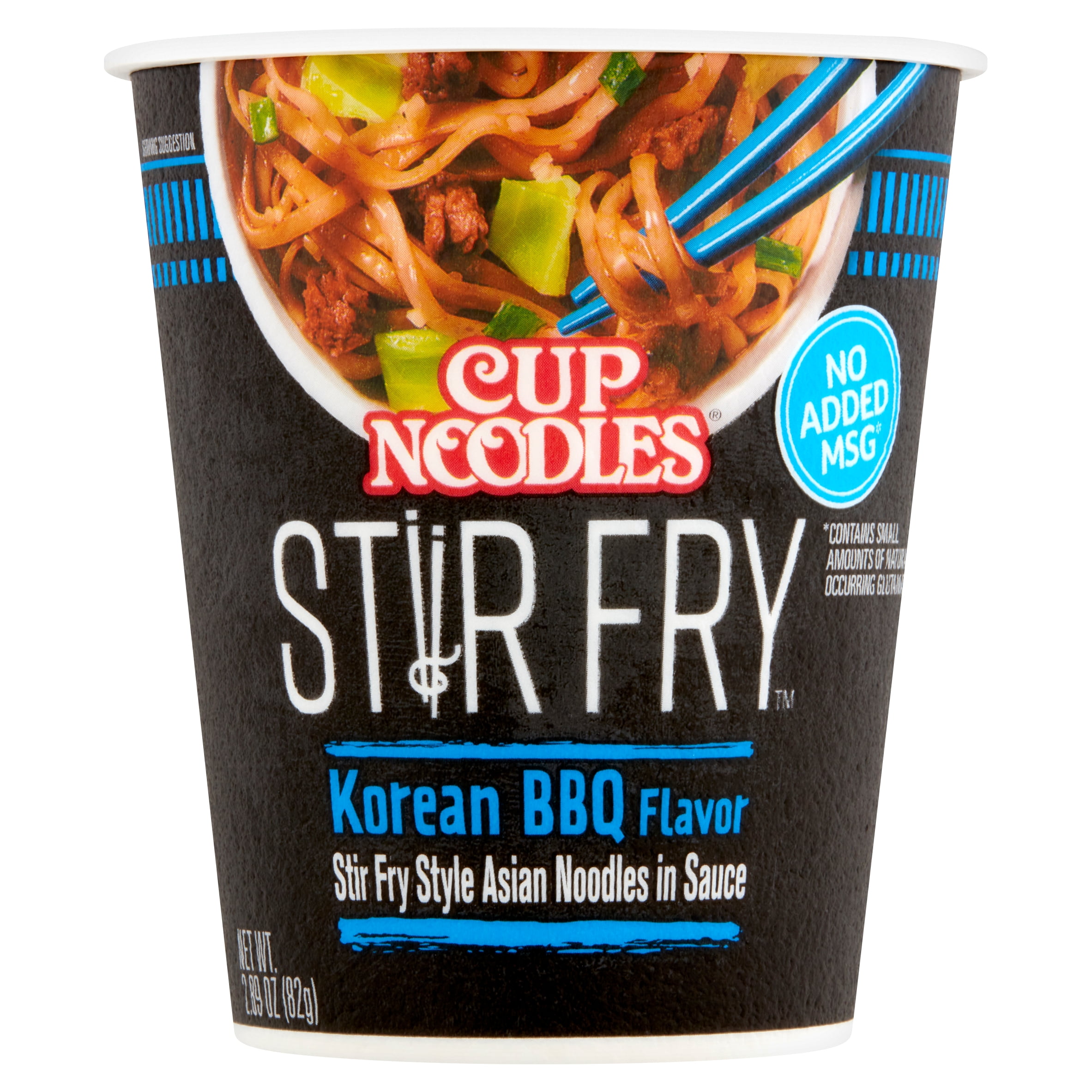 Nissin Stir Fry Cup Noodles, Korean BBQ Flavor - 2.89 oz