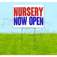 thumbnail image 1 of Nursery Now Open (18" x 24") Yard Sign, Includes Metal Step Stake, 1 of 6