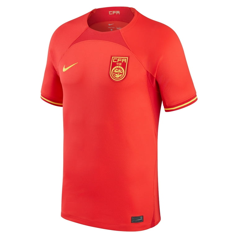 Men s Nike Red China National Team 2022 23 Home Replica Jersey