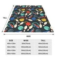thumbnail image 3 of Bingfone Bowling Ball Print Flannel Fleece Blanket Throw Blanket for Bed,Sofa,Couch,Travel,Camping(50"x40" ), 3 of 8