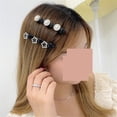 thumbnail image 2 of Hair pins Women Flower Pearls Braid Hairpins Sweet Hair Decorate Clips Bangs Hold Barrettes Headband Hair Accessories (Color : 4), 2 of 4