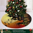 thumbnail image 6 of FMSHPON Halloween Halloween Haunted House Xmas Christmas Tree Skirt Stand Mat for Holiday Party Decoration Indoor Outdoor 48 inches, 6 of 6