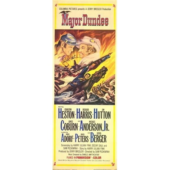 Major Dundee Movie Poster - 11 x 17 in.