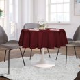 thumbnail image 3 of LAICAIW Round Tablecloth-48 Inch-Water Resistant Spill Proof Washable Polyester Table Cloth Decorative Fabric Table Cover for Dining Table, Buffet Parties and Camping, Burgundy, 3 of 7