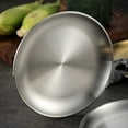 thumbnail image 3 of ENJOYW Stainless Steel Round Thickened Dessert Single-layer Plate BBQ Tableware Dish Portable, Food Holder, Tableware, Round, 3 of 7