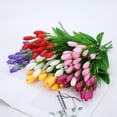 thumbnail image 5 of Visland 4PCS Artificial Tulip Flowers Tulip Flower Bouquet for Home Wedding Party Office Decor, 5 of 6