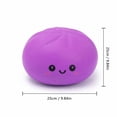 thumbnail image 3 of Jumbo Dumpling Squishy Bun Stress Relief Toy, 9.84 Inches Slow Rising Foam Squeeze Fidget Toys Bread Shape Desk Decor, 3 of 6
