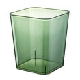 thumbnail image 3 of 12L Trash Can Transparent Light Luxury Large Capacity Visible Decorative Storage Box Waste Container for Dormitory Kitchen Bathroom Bedroom Green, 3 of 8