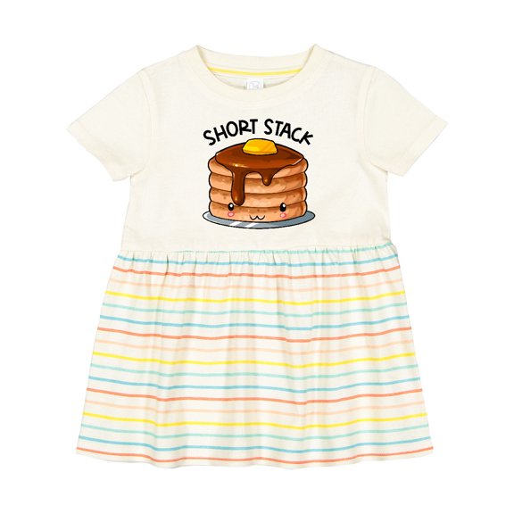 Inktastic Short Stack Cute Pancake Breakfast Girls Baby Dress