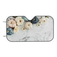 thumbnail image 7 of Balery Pumpkin And White Marble Windshield Sun Shade, Car Front Window Sunshade Cover ,Automotive Interior Portected Blocks Uv Rays For Car Pickup Truck Suv Accessories- Small, 7 of 7