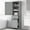 Grey#2, variant on Bathroom Vanity, Tall Bathroom Storage Cabinet, Freestanding Storage Cabinet with Two Different Size Drawers and Adjustable Shelf, MDF Board with Painted Finish, Grey (Old Sku:WF312730AAE)