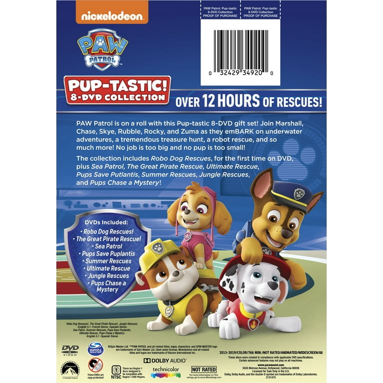 POE コレクションBOX DVD 3巻セット DVD 全9本 PAW Patrol: PUP-tastic! 8-DVD Collection - Walmart.com