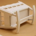 thumbnail image 3 of SPRING PARK 1/12 Doll House Miniature Wooden Crib Baby Cradle Model Furniture Accessory, 3 of 4