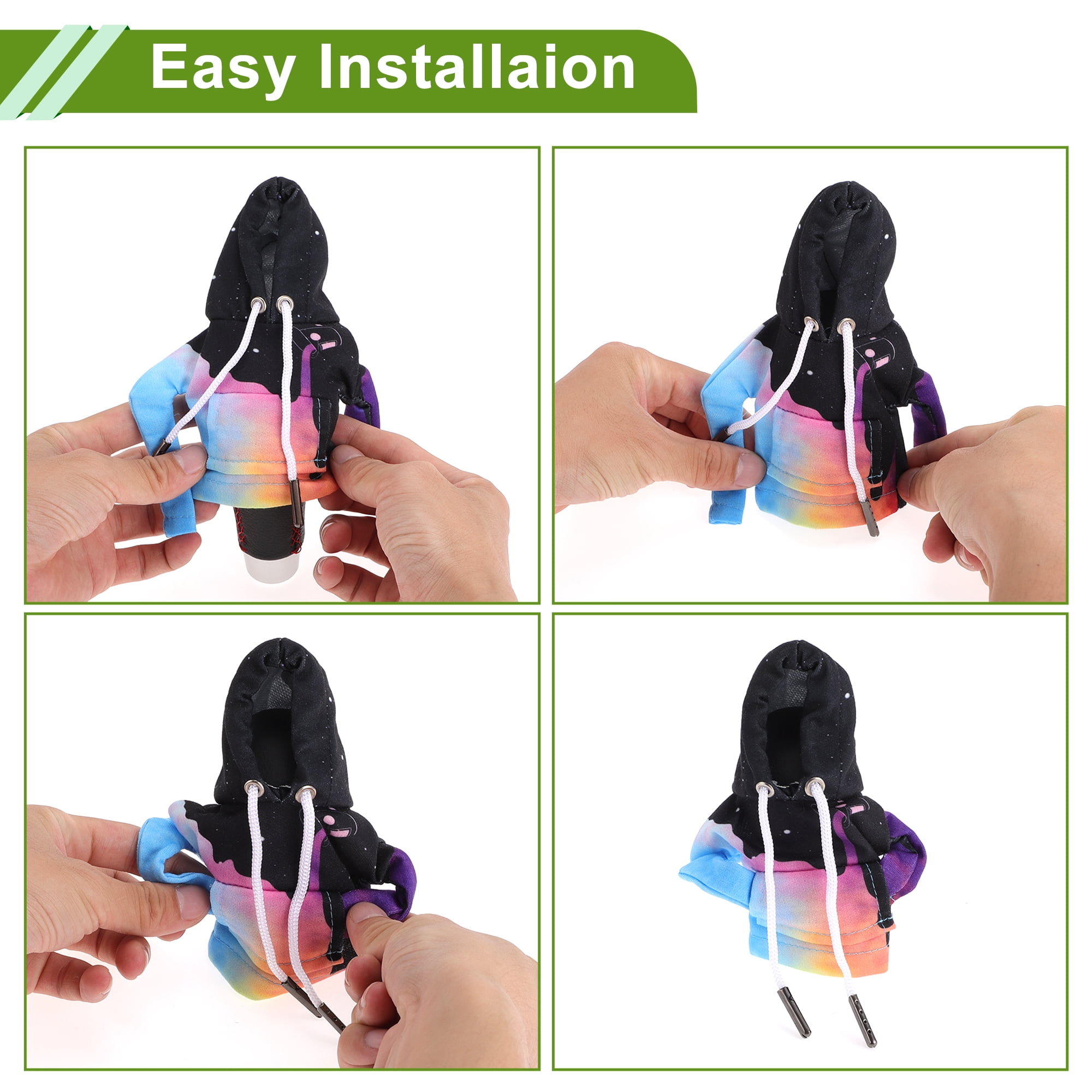 Unique Bargains Gear Shift Knob Cover Decoration Stick Handle Protector 6.3"x5.12"