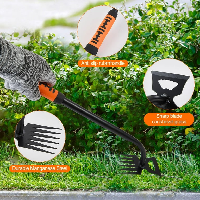Naishier Hand Weeder Tool with 6-Tine Design, Manganese Steel photo 3