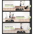 thumbnail image 3 of TOSSFD 2.5HP 2 in1 Foldable Treadmill with Display Screen Portable Walk Pad Electric Running Walking Pad for Home Fitness R46101, 3 of 15