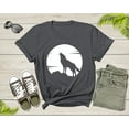 thumbnail image 5 of Lone Wolf Howling At Moon Gift For Men Women Kids Boys Girls T-shirt Mountain Wolf Moon Shirt Girls Boys Youth Wolf Graphic Design Tshirt, 5 of 8
