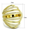 thumbnail image 2 of TS379 - Gold 925 Sterling Silver Ring with AAA Grade CZ in Clear, 2 of 5
