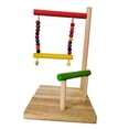 thumbnail image 4 of Bird Stand Parrot Perch Wooden Birds Play Stand Table Stands Playground, 4 of 8