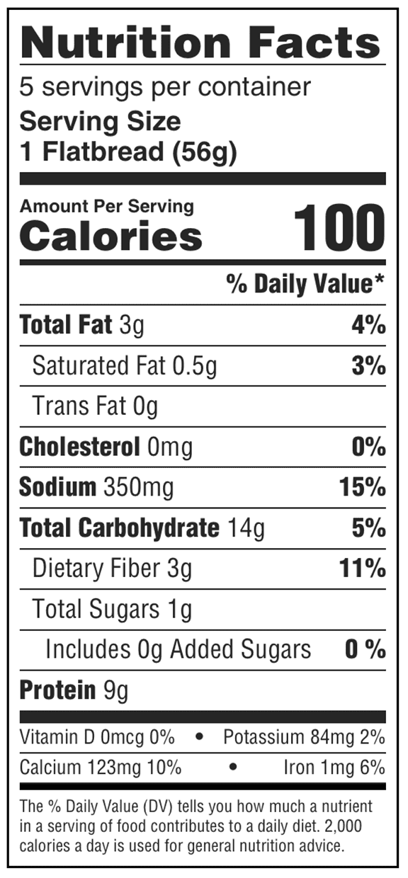 Joseph's Multigrain Flatbread Lavash, 5 Count 10 oz, Shelf-Stable