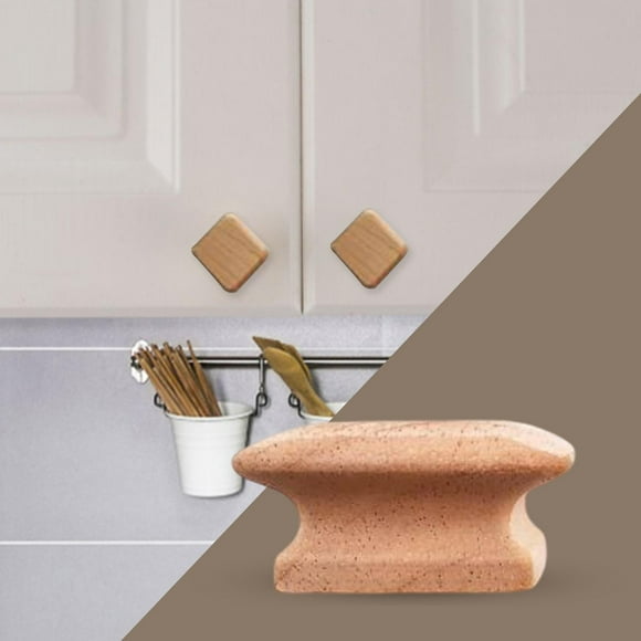 Tiradores de perillas de muebles de madera, moderno portátil fácil de instalar, perilla de cajón decorativa para armario, tocador, puerta, decoración Fernando Tiradores de cajón