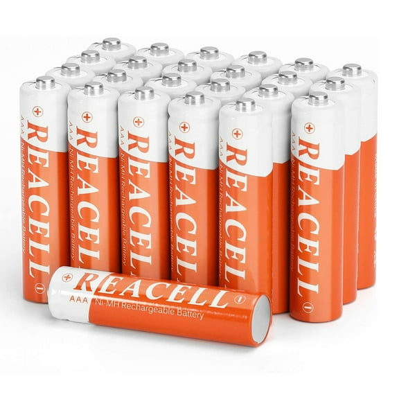 24 Pack Rechargeable AAA Batteries, 1.2V 700mAh NiMH Triple A Solar Batteries
